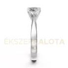 Ékszerpalota eljegyzési gyűrű 0,8ct H/SI gyémánttal BRK604 fehér arany