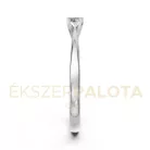 Ékszerpalota eljegyzési gyűrű 0,1ct gyémánttal BRK604 platina