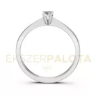 Ékszerpalota eljegyzési gyűrű 0,1ct G/VS gyémánttal BRK604 platina