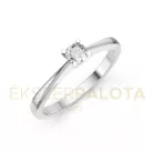 Ékszerpalota eljegyzési gyűrű 0,2ct G/VS gyémánttal BRK604 platina