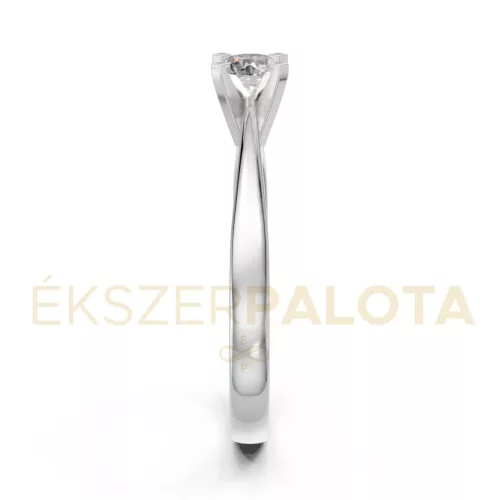 Ékszerpalota eljegyzési gyűrű 0,25ct G/VS gyémánttal BRK604 platina
