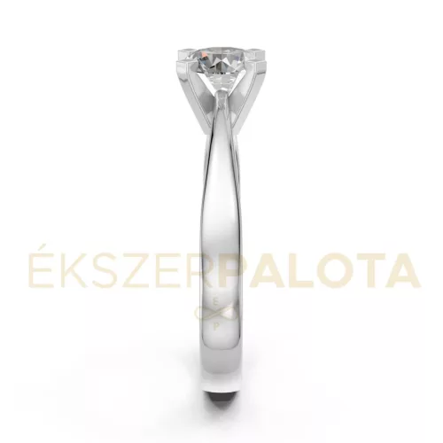 Ékszerpalota eljegyzési gyűrű 0,8ct G/VS gyémánttal BRK604 platina