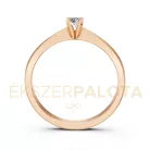 Ékszerpalota eljegyzési gyűrű 0,1ct gyémánttal BRK604 rozé arany