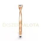Ékszerpalota eljegyzési gyűrű 0,1ct gyémánttal BRK604 rozé arany