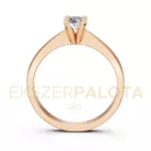 Ékszerpalota eljegyzési gyűrű 0,25ct gyémánttal BRK604 rozé arany