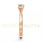 Ékszerpalota eljegyzési gyűrű 0,25ct G/VS gyémánttal BRK604 rozé arany