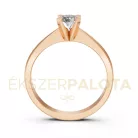 Ékszerpalota eljegyzési gyűrű 0,5ct H/SI gyémánttal BRK604 rozé arany