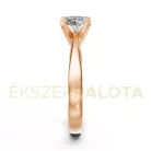 Ékszerpalota eljegyzési gyűrű 1ct G/VS gyémánttal BRK604 rozé arany