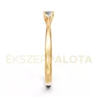 Ékszerpalota eljegyzési gyűrű 0,1ct gyémánttal BRK604 sárga arany