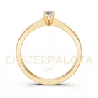 Ékszerpalota eljegyzési gyűrű 0,1ct G/VS gyémánttal BRK604 sárga arany