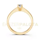Ékszerpalota eljegyzési gyűrű 0,2ct gyémánttal BRK604 sárga arany