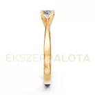 Ékszerpalota eljegyzési gyűrű 0,3ct H/SI gyémánttal BRK604 sárga arany