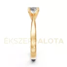 Ékszerpalota eljegyzési gyűrű 0,4ct gyémánttal BRK604 sárga arany