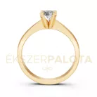 Ékszerpalota eljegyzési gyűrű 0,5ct G/VS gyémánttal BRK604 sárga arany