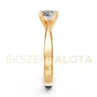 Ékszerpalota eljegyzési gyűrű 0,8ct gyémánttal BRK604 sárga arany