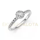 Ékszerpalota eljegyzési gyűrű 0,17Ct gyémánttal BRK605 platina
