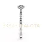 Ékszerpalota eljegyzési gyűrű 0,17Ct gyémánttal BRK605 platina