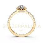 Ékszerpalota eljegyzési gyűrű 0,5Ct G/VS gyémánttal BRK605 sárga arany