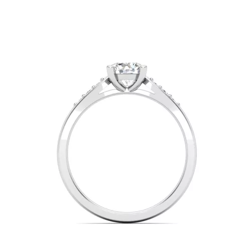 Ékszerpalota eljegyzési gyűrű 0,4ct G/VS gyémánttal BRK606 platina