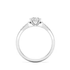 Ékszerpalota eljegyzési gyűrű 0,4ct gyémánttal BRK606 platina