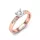 Ékszerpalota eljegyzési gyűrű 0,4ct G/VS gyémánttal BRK606 rozé arany