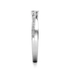 Ékszerpalota eljegyzési gyűrű 0,1ct gyémánttal BRK607 platina
