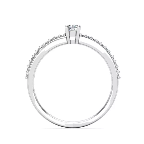 Ékszerpalota eljegyzési gyűrű 0,1ct gyémánttal BRK607 platina