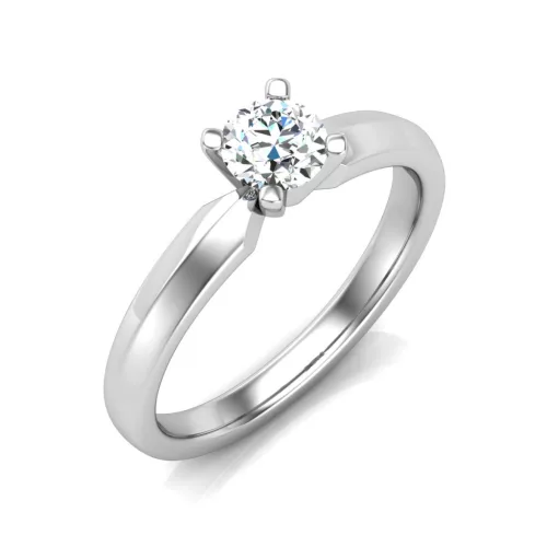 Ékszerpalota eljegyzési gyűrű 0,3ct G/VS gyémánttal BRK608 platina