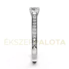 Ékszerpalota eljegyzési gyűrű 0,3ct G/VS gyémánttal BRK609 fehér arany