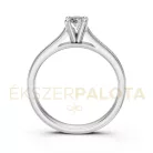 Ékszerpalota eljegyzési gyűrű 0,3ct gyémánttal BRK609 fehér arany