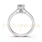 Ékszerpalota eljegyzési gyűrű 0,4ct gyémánttal BRK609 fehér arany