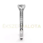Ékszerpalota eljegyzési gyűrű 0,5ct gyémánttal BRK609 platina