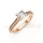 Ékszerpalota eljegyzési gyűrű 0,4ct G/VS gyémánttal BRK609 rozé arany