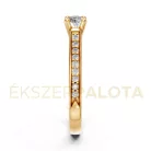 Ékszerpalota eljegyzési gyűrű 0,3ct G/VS gyémánttal BRK609 sárga arany