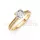 Ékszerpalota eljegyzési gyűrű 0,8ct G/VS gyémánttal BRK609 sárga arany