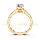 Ékszerpalota eljegyzési gyűrű 0,8ct H/SI gyémánttal BRK609 sárga arany
