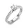 Ékszerpalota eljegyzési gyűrű 0,4ct G/VS gyémánttal BRK610 platina