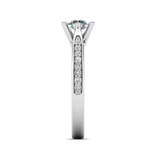 Ékszerpalota eljegyzési gyűrű 0,4ct G/VS gyémánttal BRK610 rozé arany