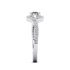 Ékszerpalota eljegyzési gyűrű 0,5ct G/VS gyémánttal BRK611 platina