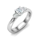 Ékszerpalota eljegyzési gyűrű 0,5ct G/VS gyémánttal BRK612 platina