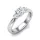 Ékszerpalota eljegyzési gyűrű 0,5ct G/VS gyémánttal BRK612 platina