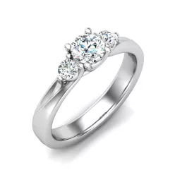   Ékszerpalota eljegyzési gyűrű 0,5ct gyémánttal BRK612 platina