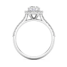 Ékszerpalota eljegyzési gyűrű 0,3ct H/SI gyémánttal BRK613 platina