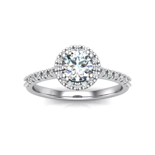 Ékszerpalota eljegyzési gyűrű 0,3ct H/SI gyémánttal BRK613 rozé arany