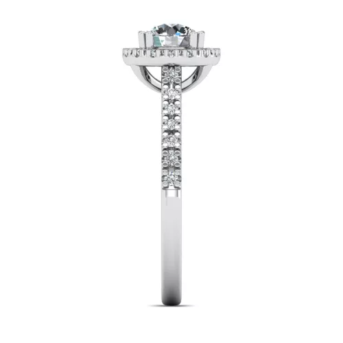 Ékszerpalota eljegyzési gyűrű 0,3ct gyémánttal BRK613 rozé arany