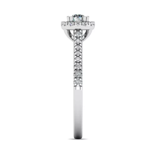 Ékszerpalota eljegyzési gyűrű 0,17ct G/VS gyémánttal BRK613 sárga arany