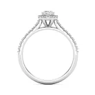 Ékszerpalota eljegyzési gyűrű 0,17ct gyémánttal BRK613 sárga arany
