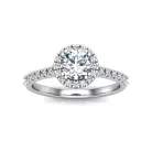 Ékszerpalota eljegyzési gyűrű 0,3ct H/SI gyémánttal BRK613 sárga arany