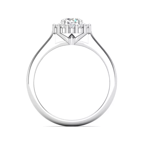Ékszerpalota eljegyzési gyűrű 0,4ct G/VS gyémánttal BRK614 fehér arany