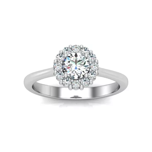 Ékszerpalota eljegyzési gyűrű 0,4ct gyémánttal BRK614 fehér arany